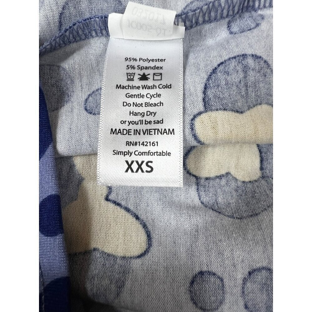 LulaRoe Irma Women's Purple Disney Minnie Polk-a-Dot Top - Picture 4 of 6
